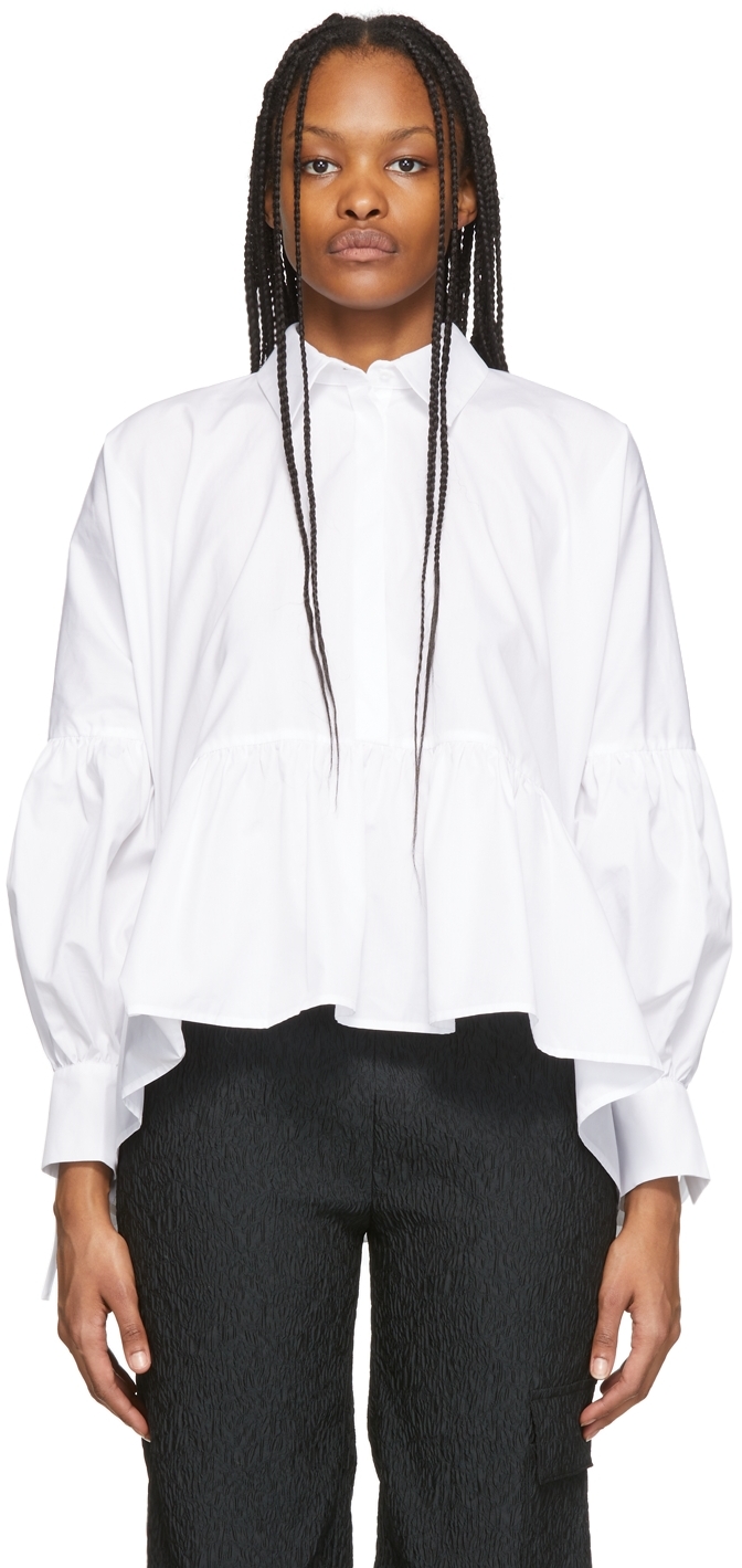 White Andrea Shirt by Cecilie Bahnsen on Sale