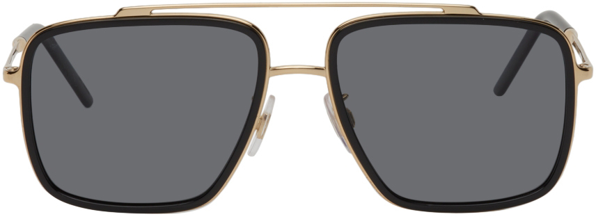 Dolce & Gabbana Black & Gold Madison Sunglasses