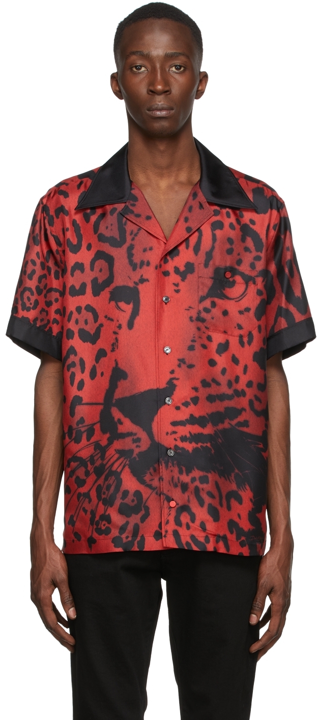 leopard red shirt