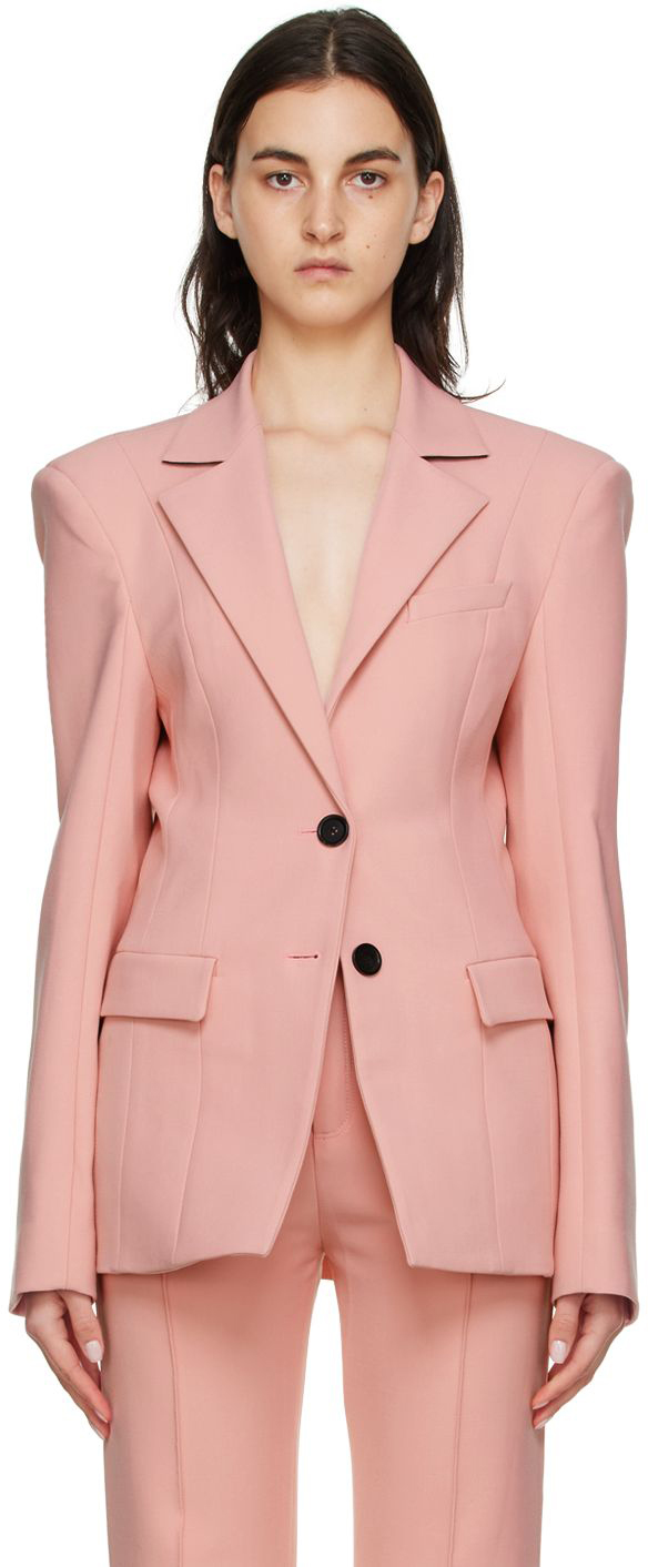 Kwaidan Editions Pink Polyester Blazer