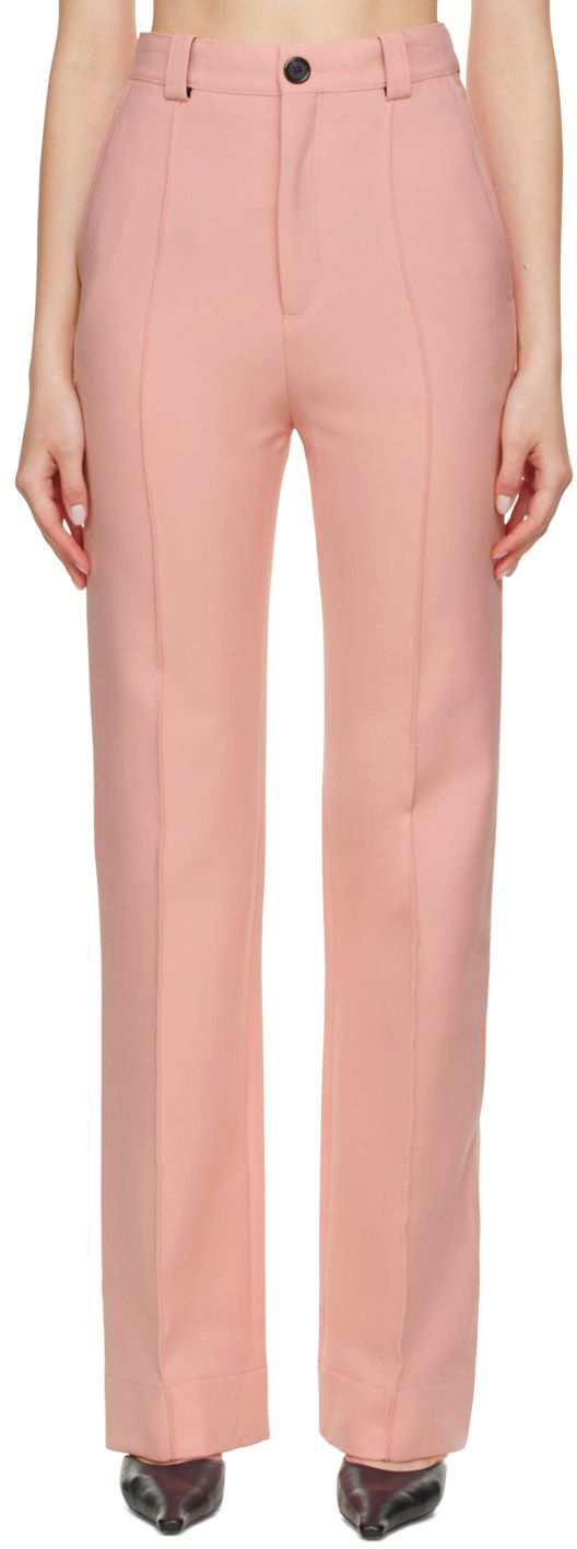 Pink Polyester Trousers