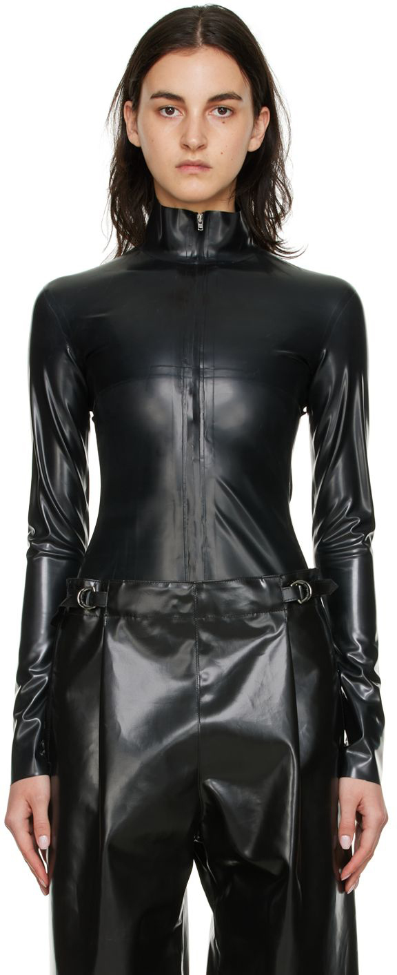 latex turtleneck