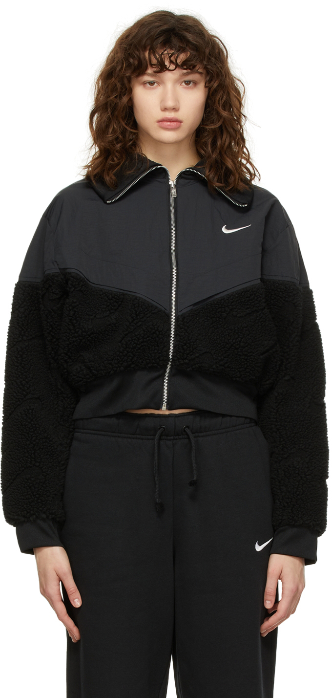 Black Fleece Icon Clash Jacket by Nike on Sale