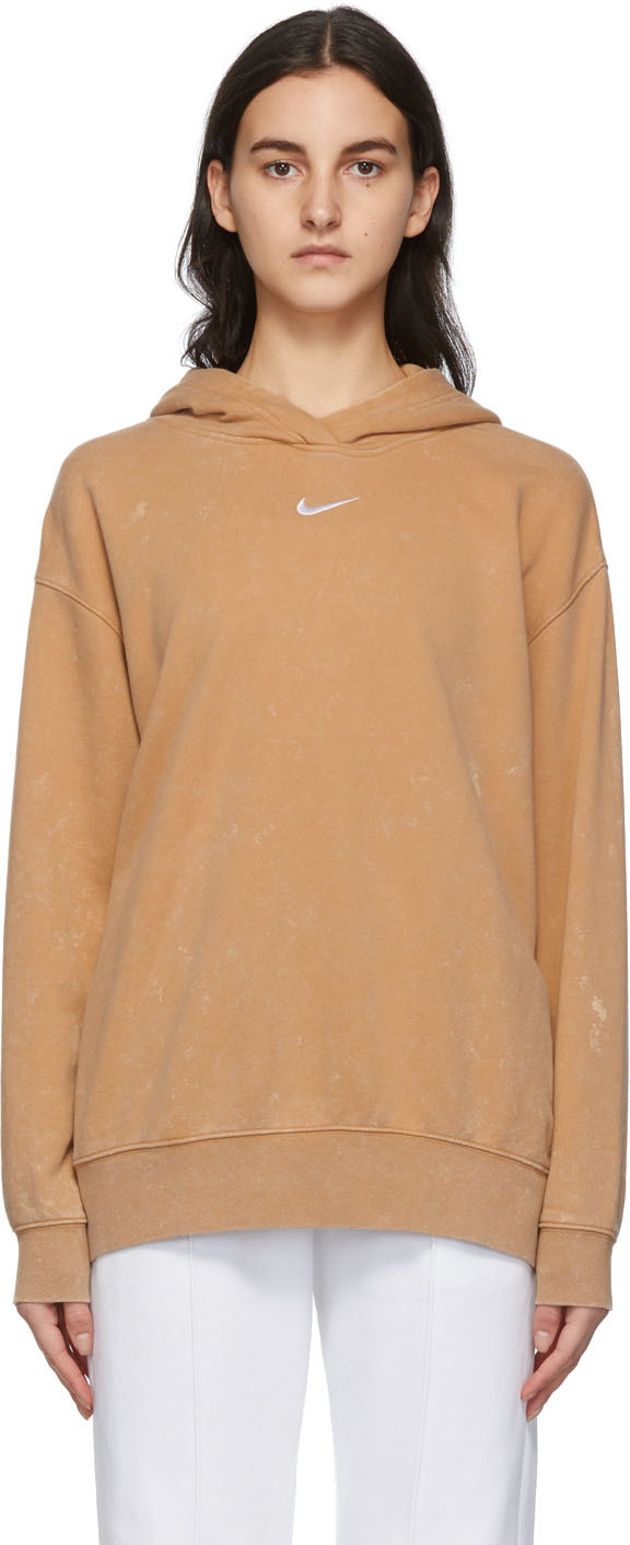 Nike Tan Sportswear Essentials Fleece Hoodie