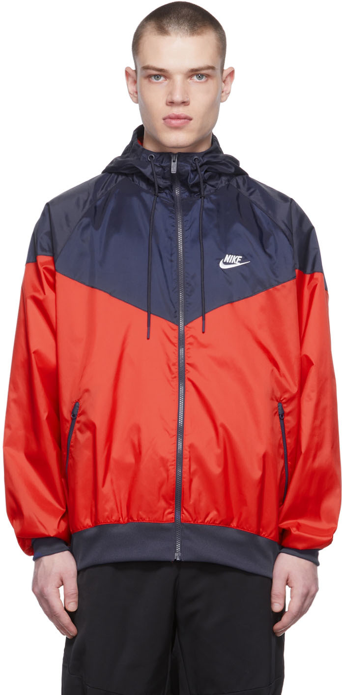 Nike Red & Navy Windrunner Jacket