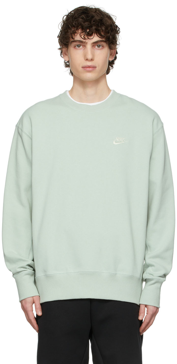 Nike Green NSW Classic Fleece Sweatshirt