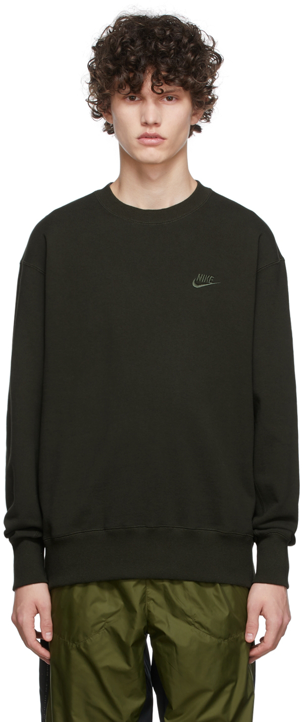 Nike Khaki Cotton Sweatshirt