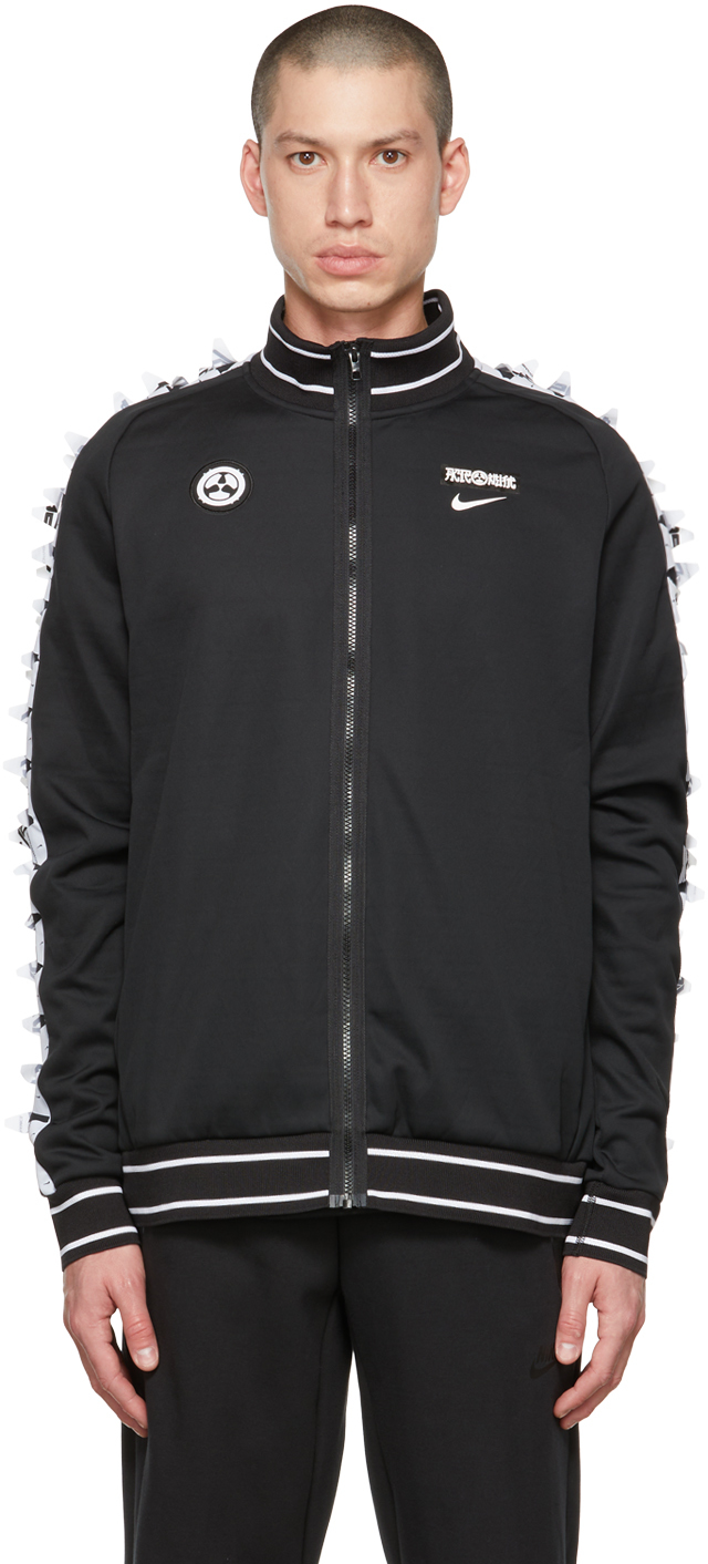 Nike Black Acronym Edition Therma-fit Jacket In Black/white