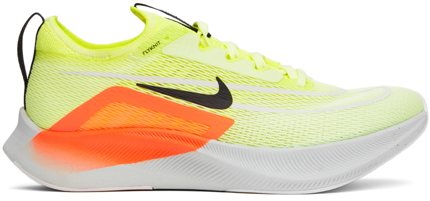 Мужские кроссовки для бега по шоссе Nike Zoom Fly 4 - Желтый - CT2392-700