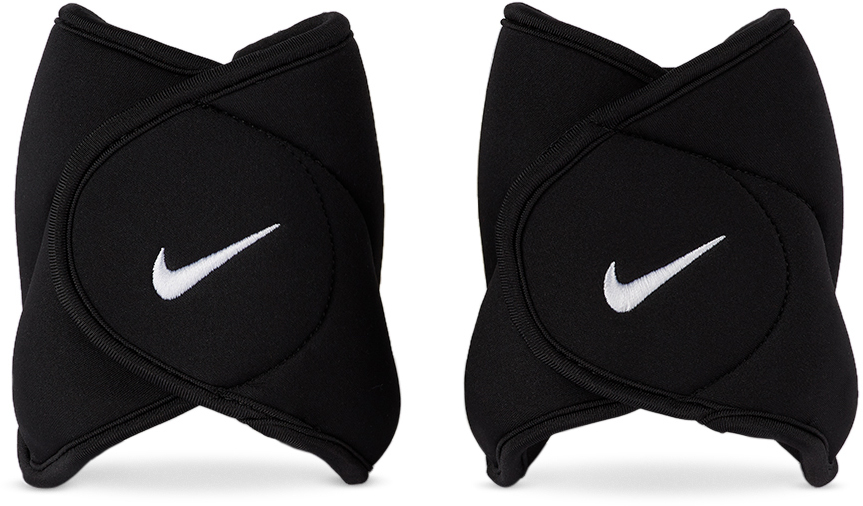 Nike Black Adjustable Ankle Weight Set, 2.5 lb