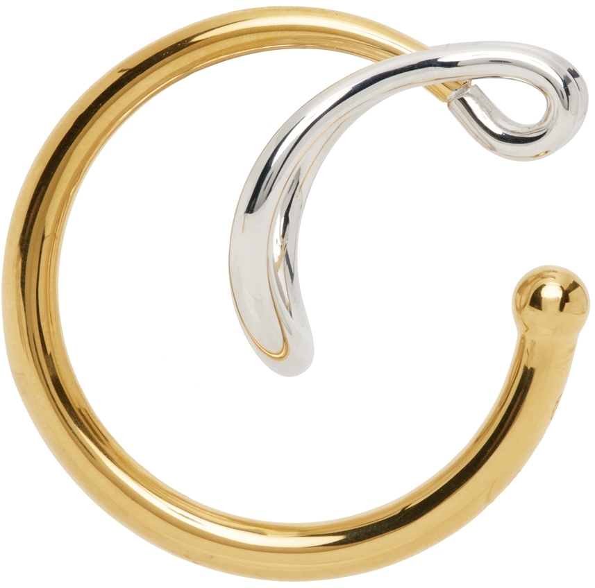 C. Chesnais Gold & Silver Needle Single Ear Cuff