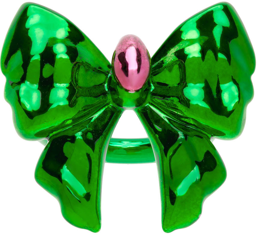 HUGO KREIT Green Bow Ring
