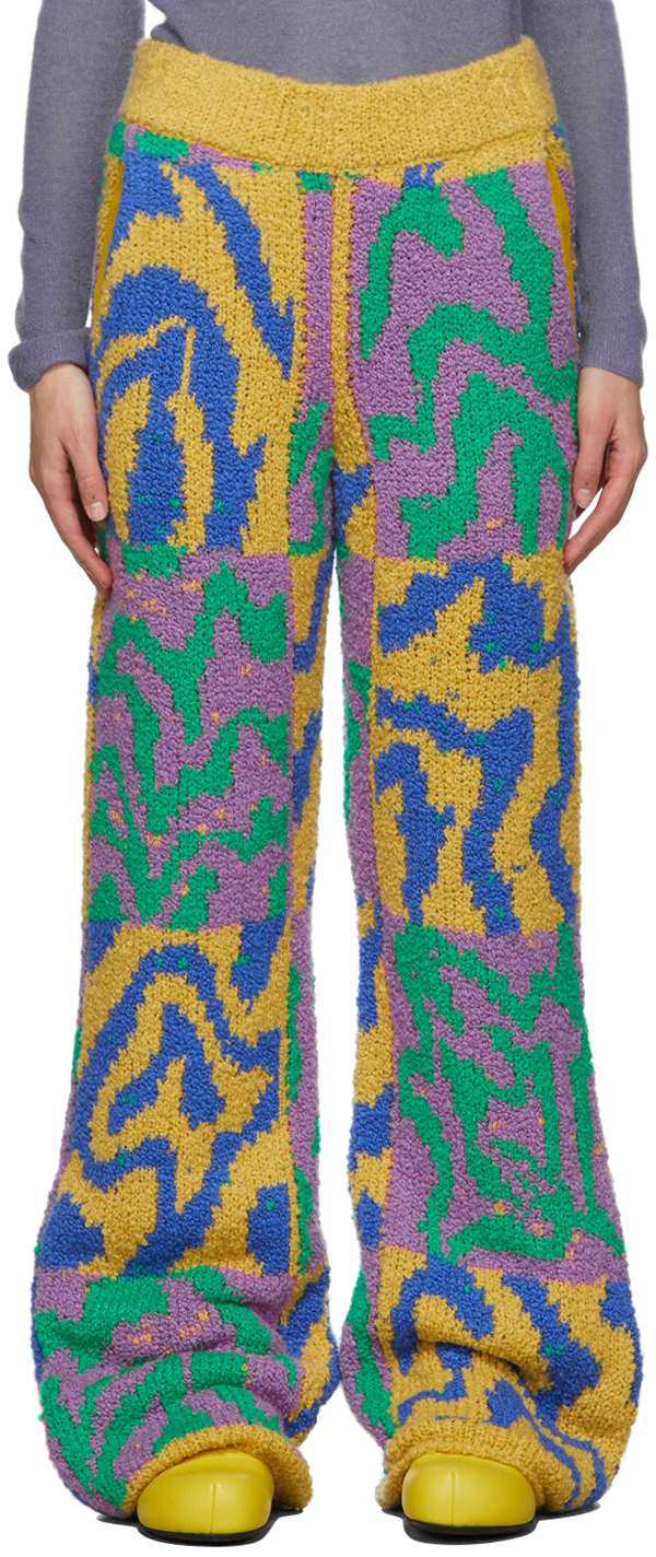 Multicolor Warbled Check Lounge Pants