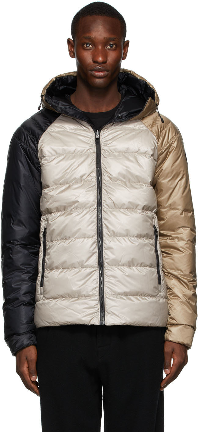 Canada Goose: Reversible Taupe Down Legacy Jacket | SSENSE
