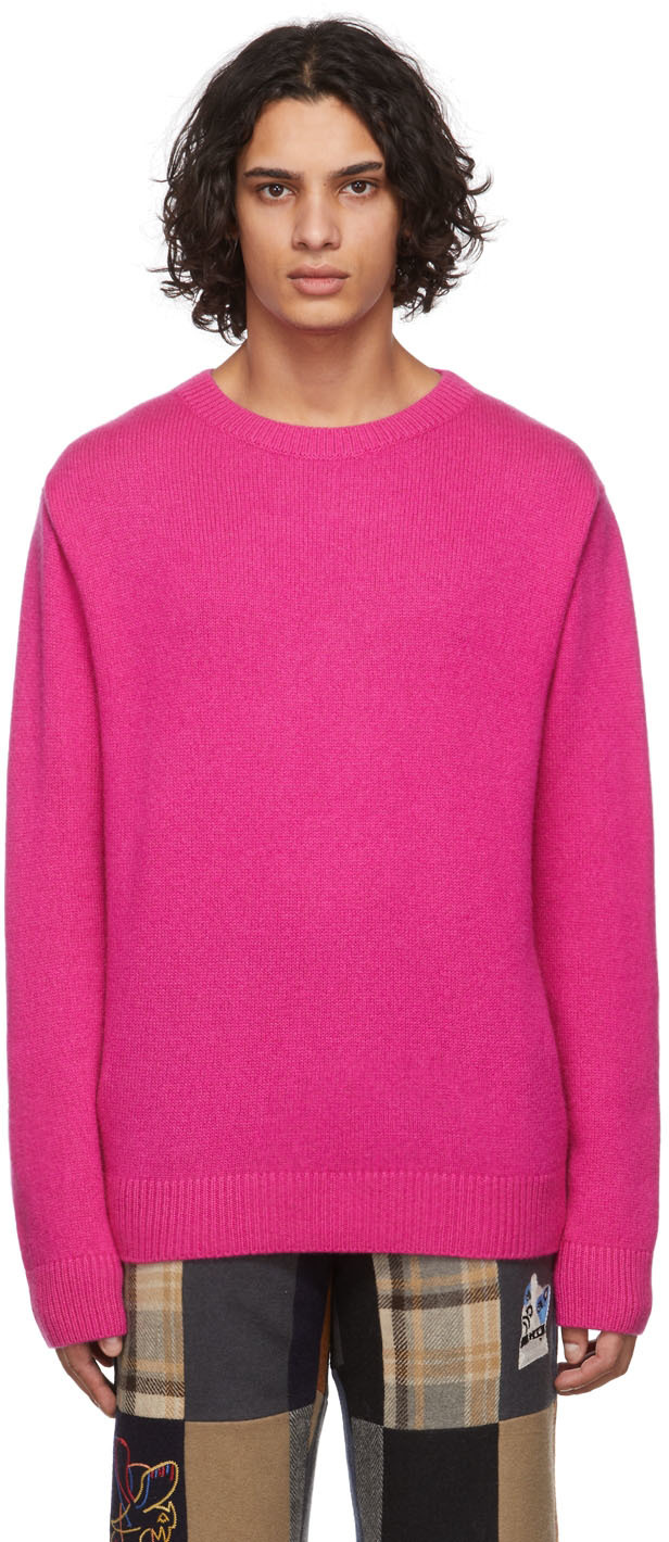 Pink Simple Crew Sweater