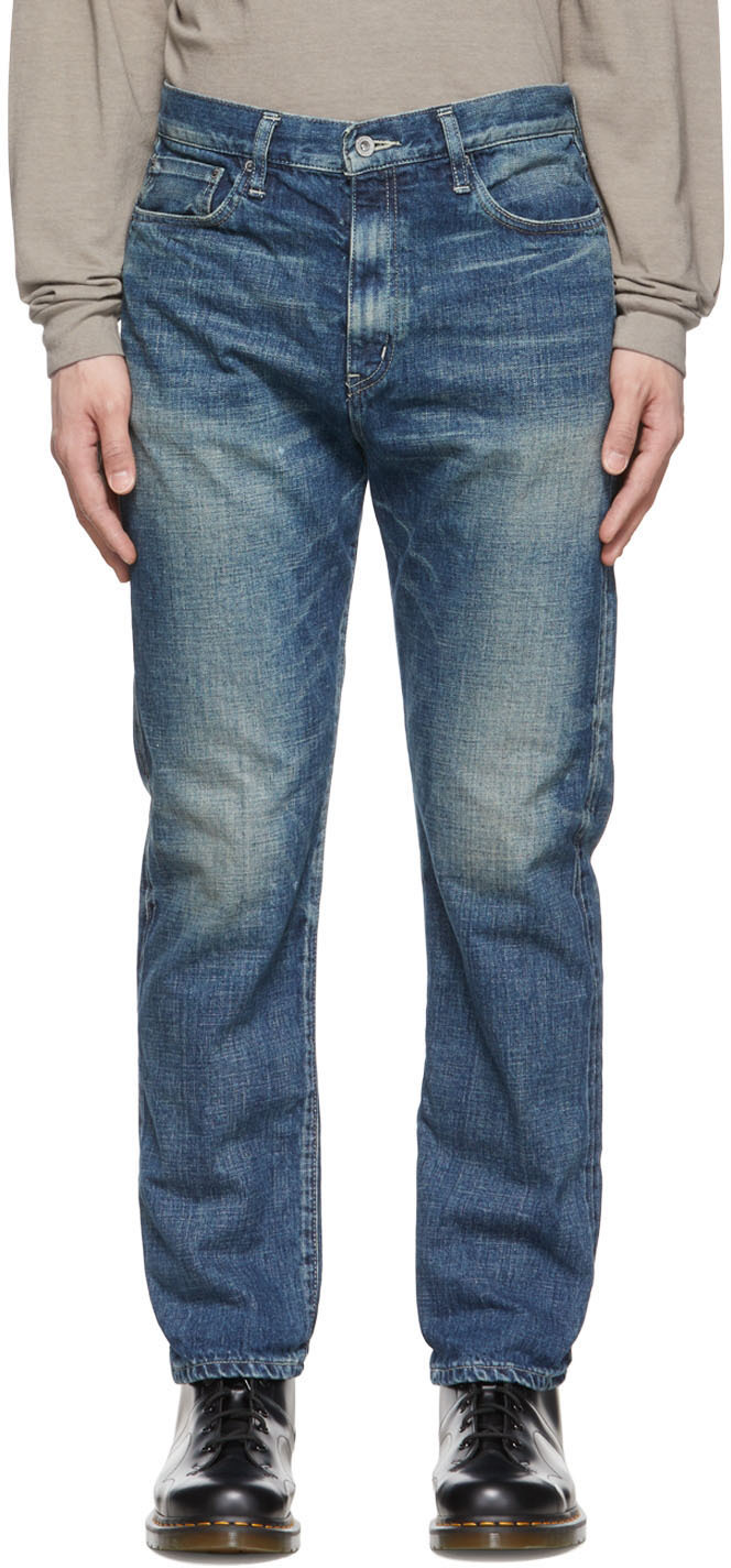 blue faded jeans mens