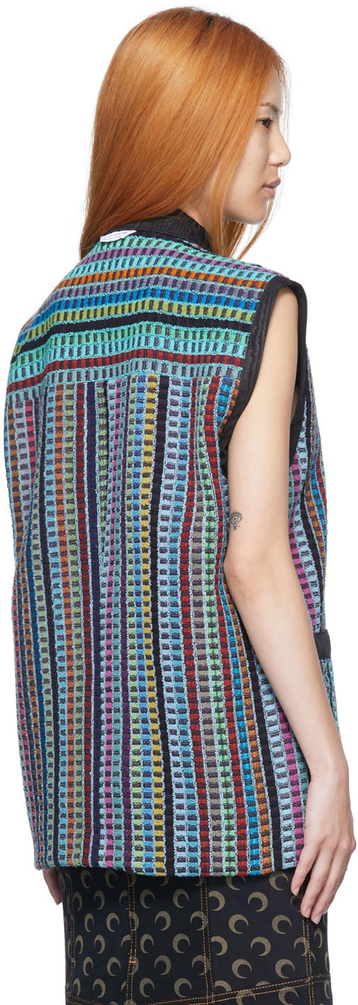 Marine Serre Multicolor Cotton Vest In 10 Multi
