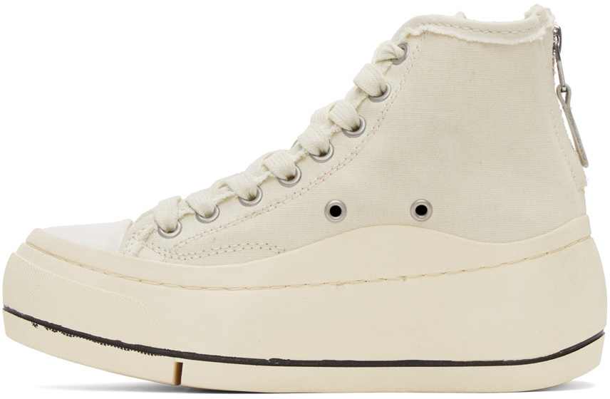 R13 Off-White Kurt High-Top Sneakers Smart Closet