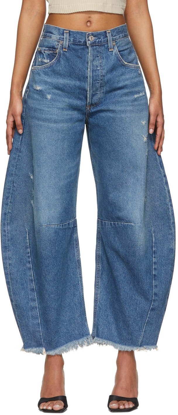 Humanity: Blue Horseshoe Jeans | SSENSE UK