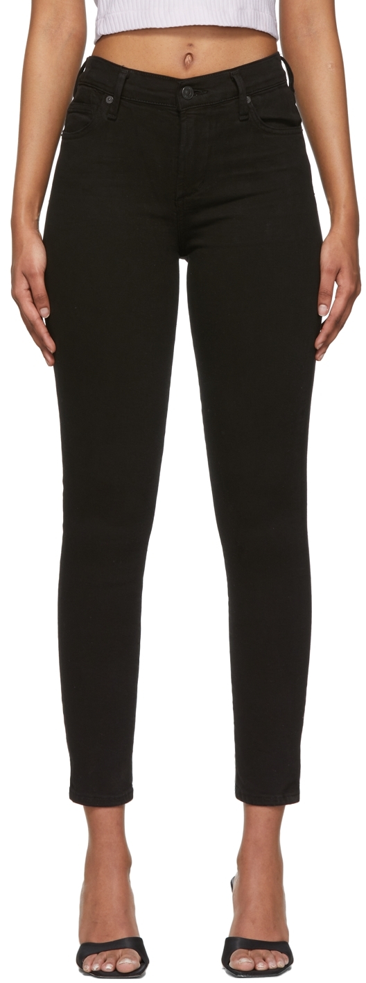 Citizens of Humanity: Black Rocket Ankle Skinny Jeans | SSENSE Canada