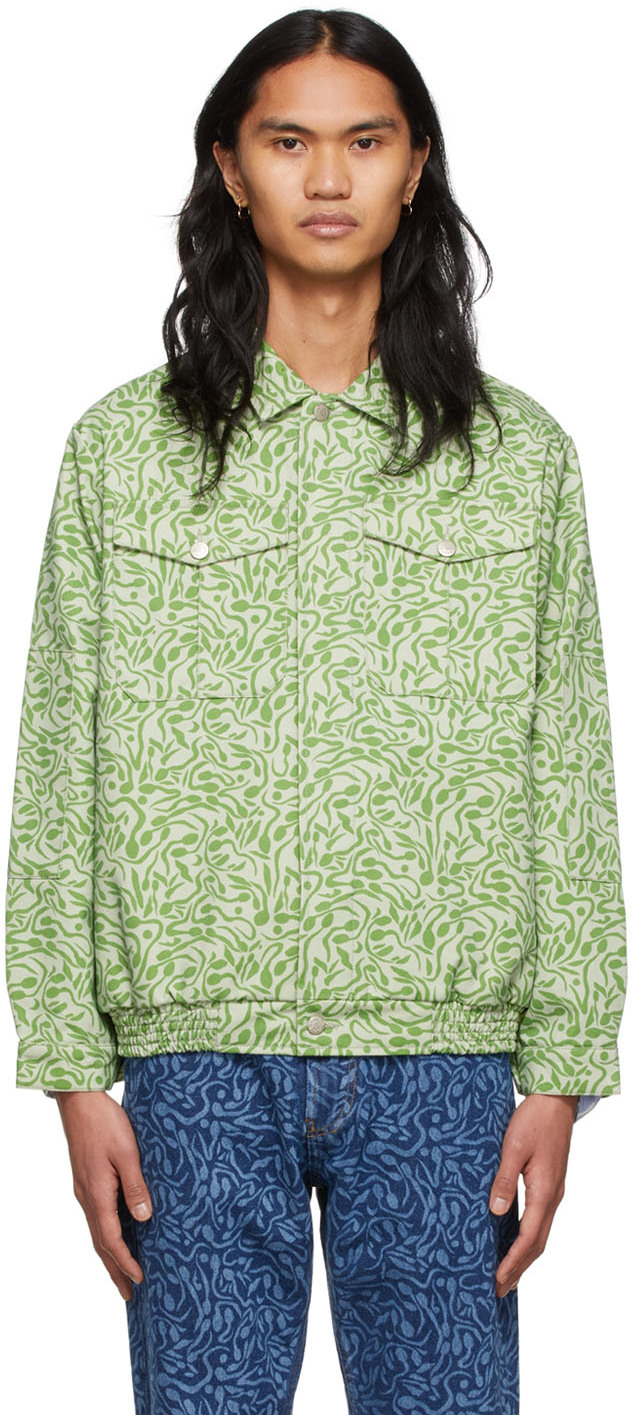 Carne Bollente Green Liquid Future Jacket | Smart Closet