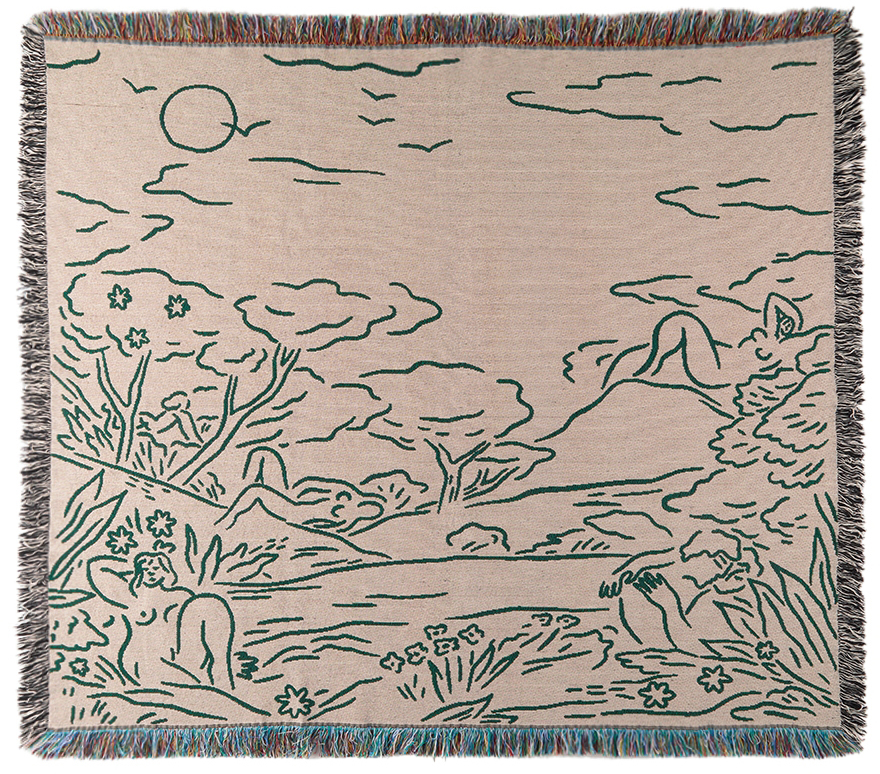 Carne Bollente カルネボレンテ フリンジ ブランケット