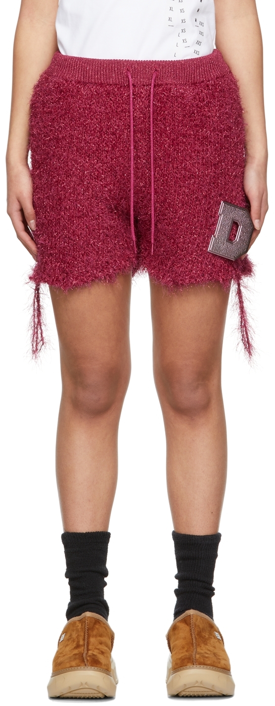 Pink Metal Letter Shorts