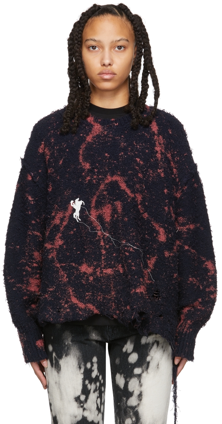 bleached navy sweatshirt