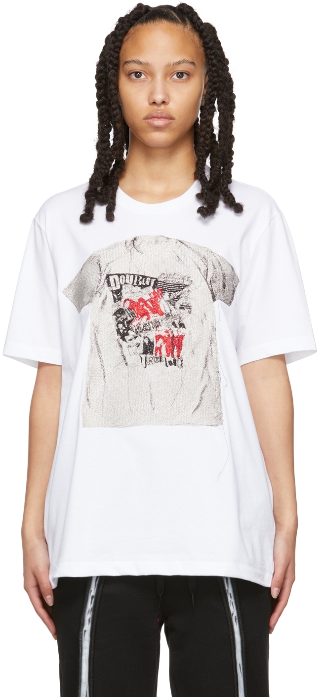 White Photo Stitch T-Shirt