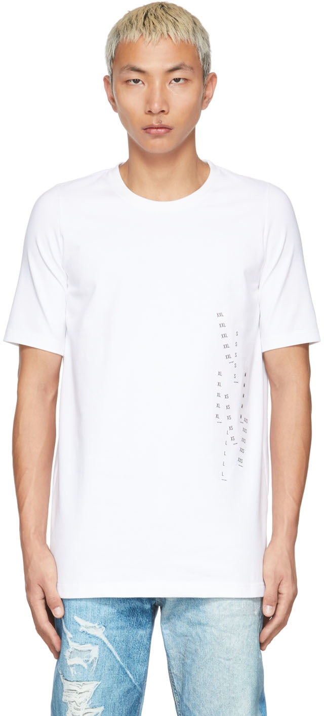 White Cotton T-Shirt by doublet on Sale