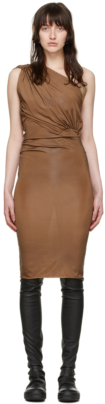 rick owens brown dress