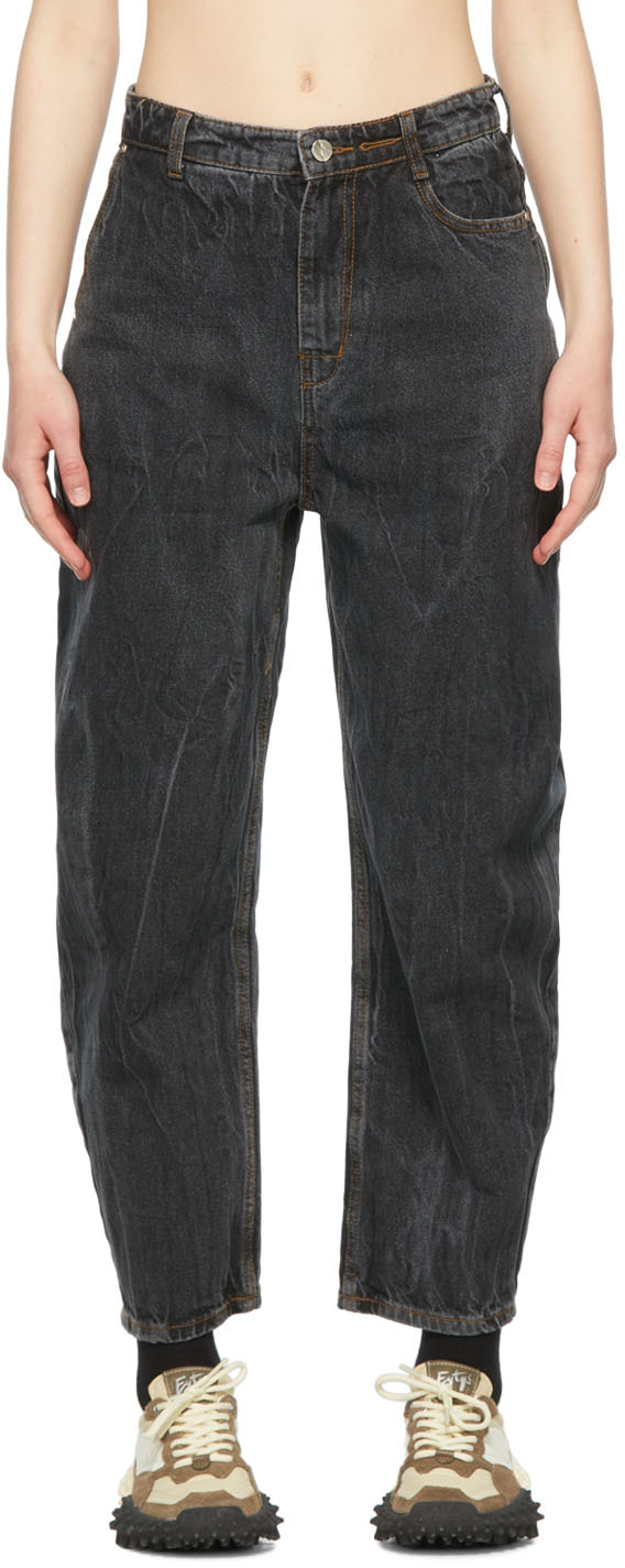 ADER error: Black Bump Jeans | SSENSE UK