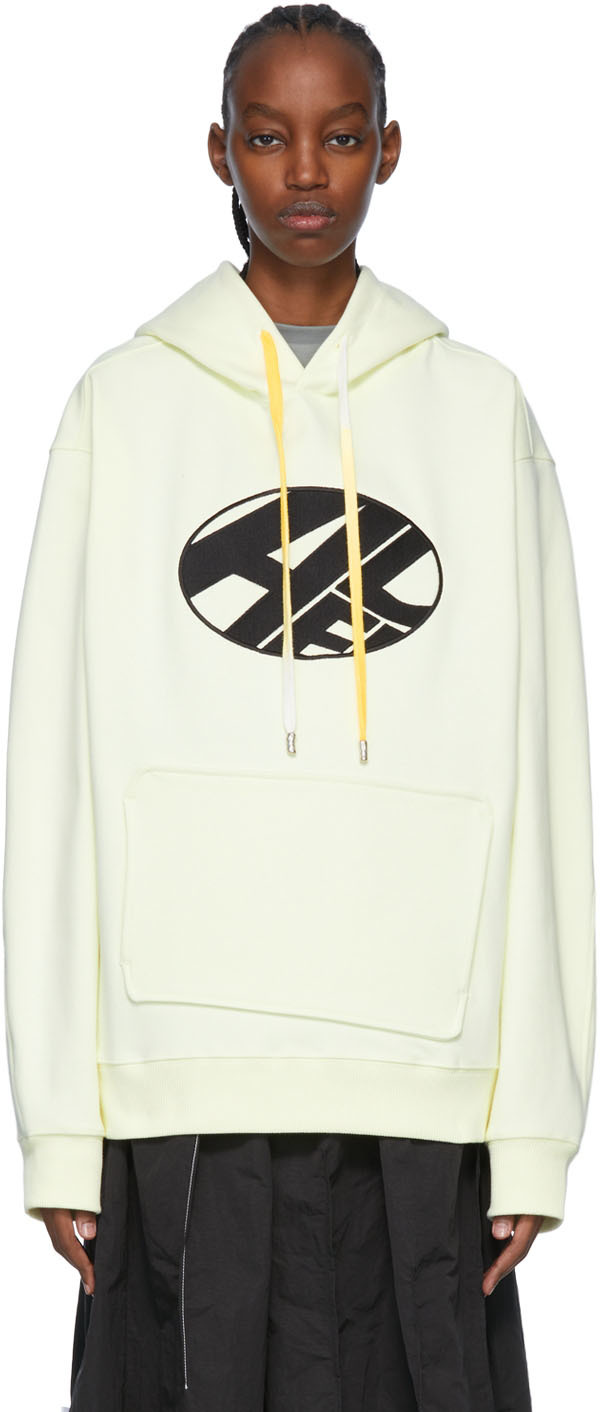 ADER error: Yellow Cotton Hoodie | SSENSE Canada