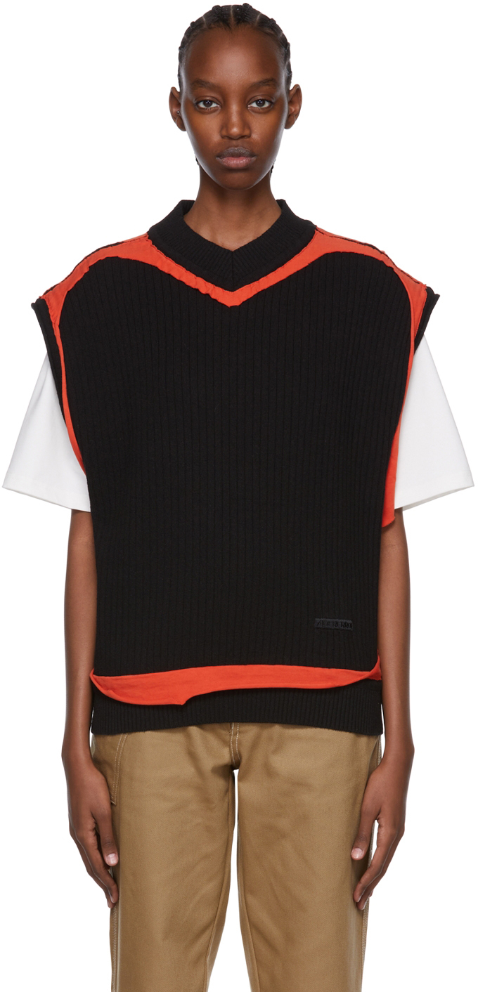 Ader Error Black Conrad Vest In Black