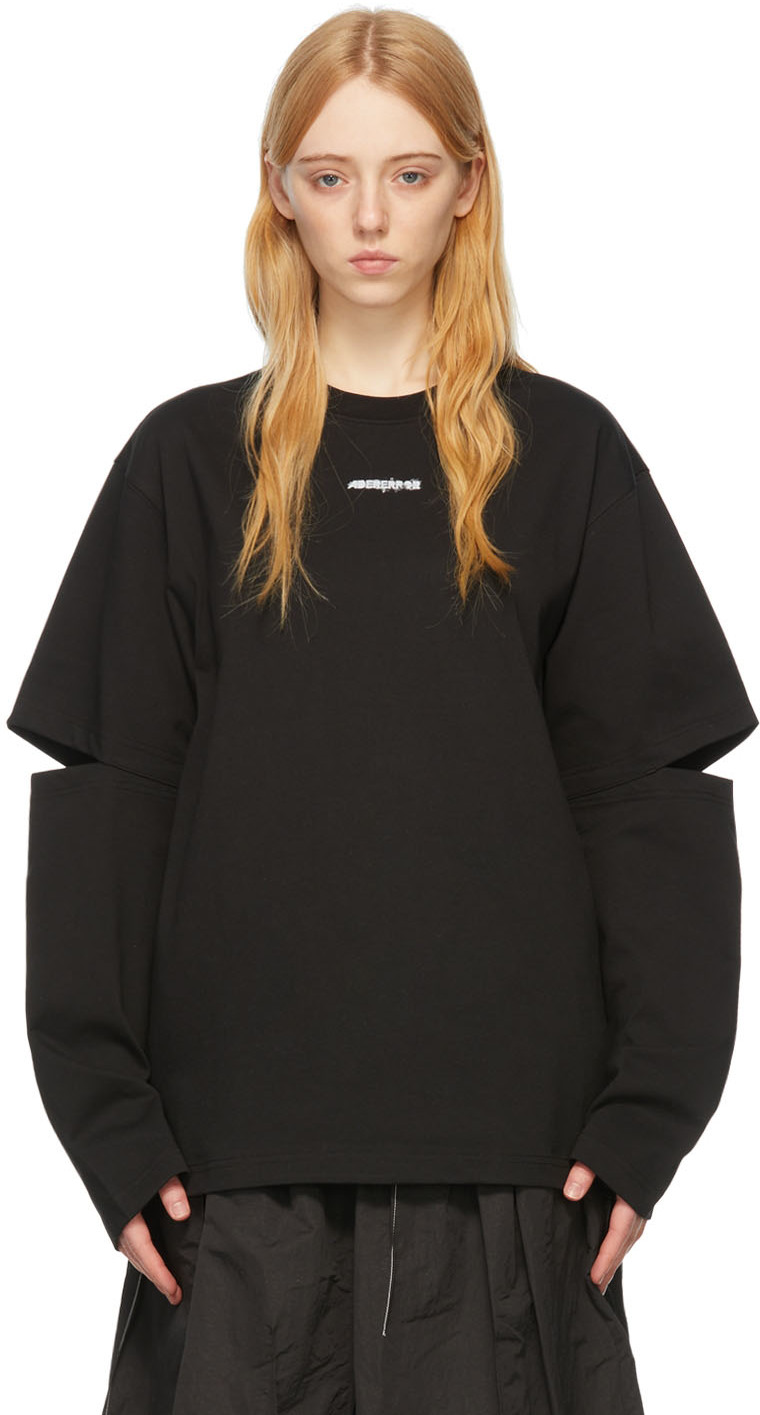 Ader Error Short Sleeve Oversized T-shirt In Black | ModeSens