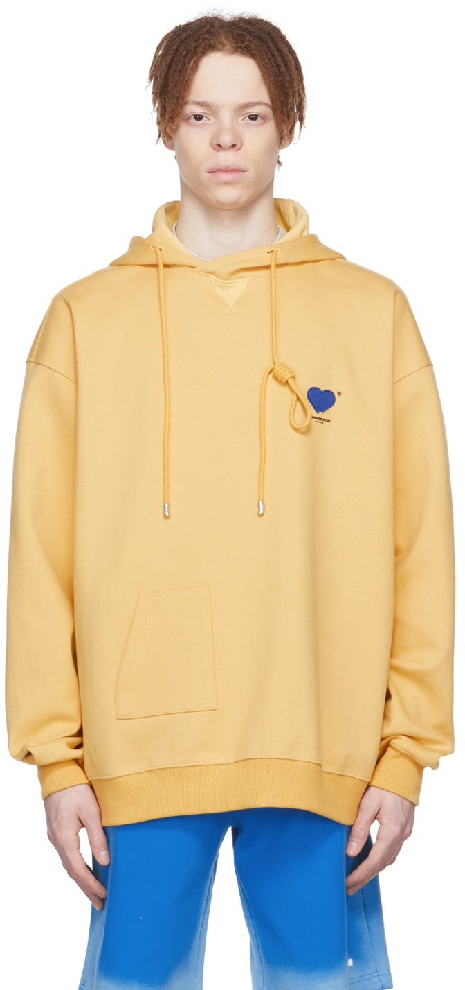 ADER error: Yellow Cotton Hoodie | SSENSE Canada