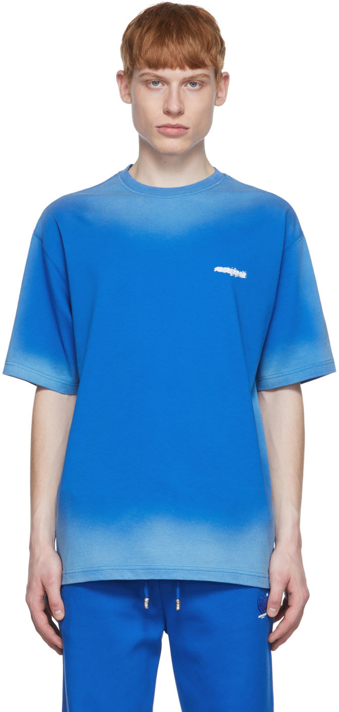 ADER error: Blue Border T-Shirt | SSENSE Canada