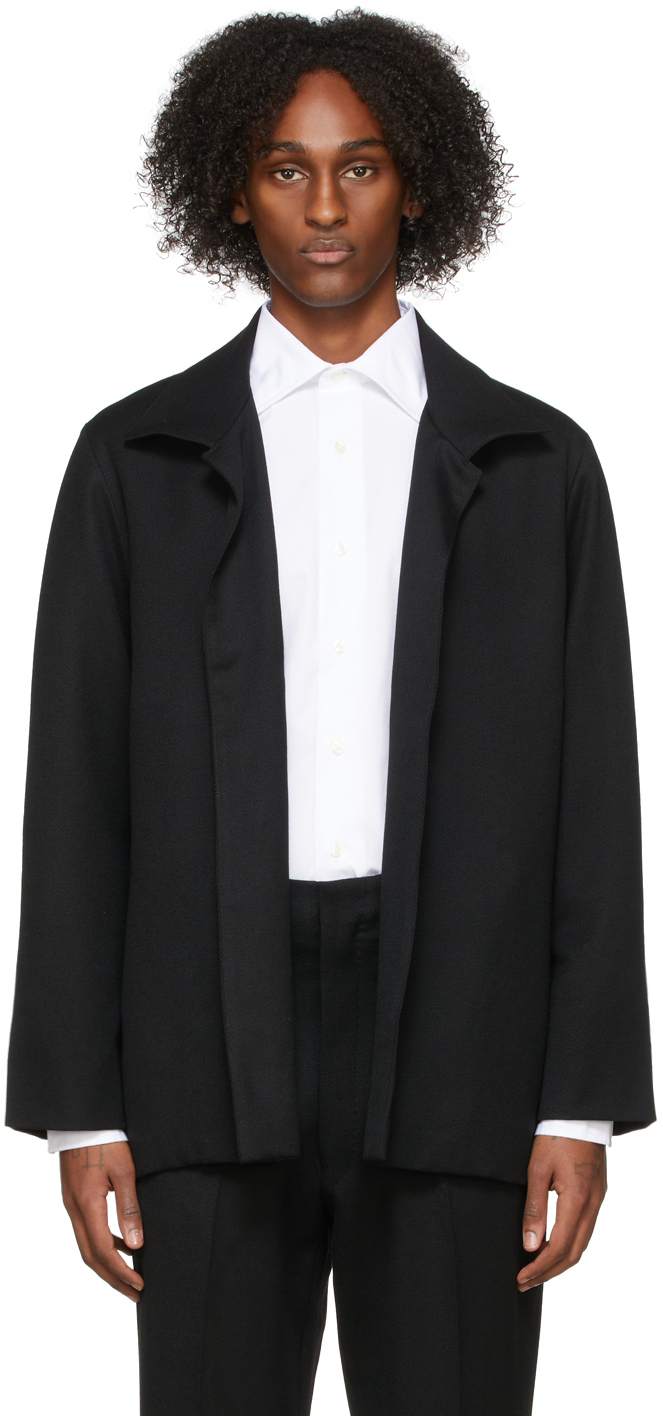 Factor's Black Twill Blouson Jacket