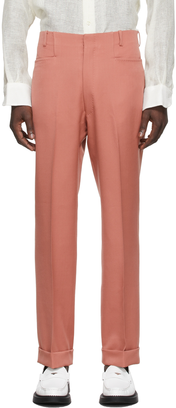 Factor's SSENSE Exclusive Red Twill Tailored Trousers