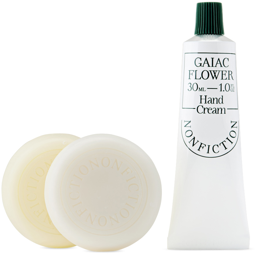 Gaiac Flower Mini Soap & Hand Cream Set