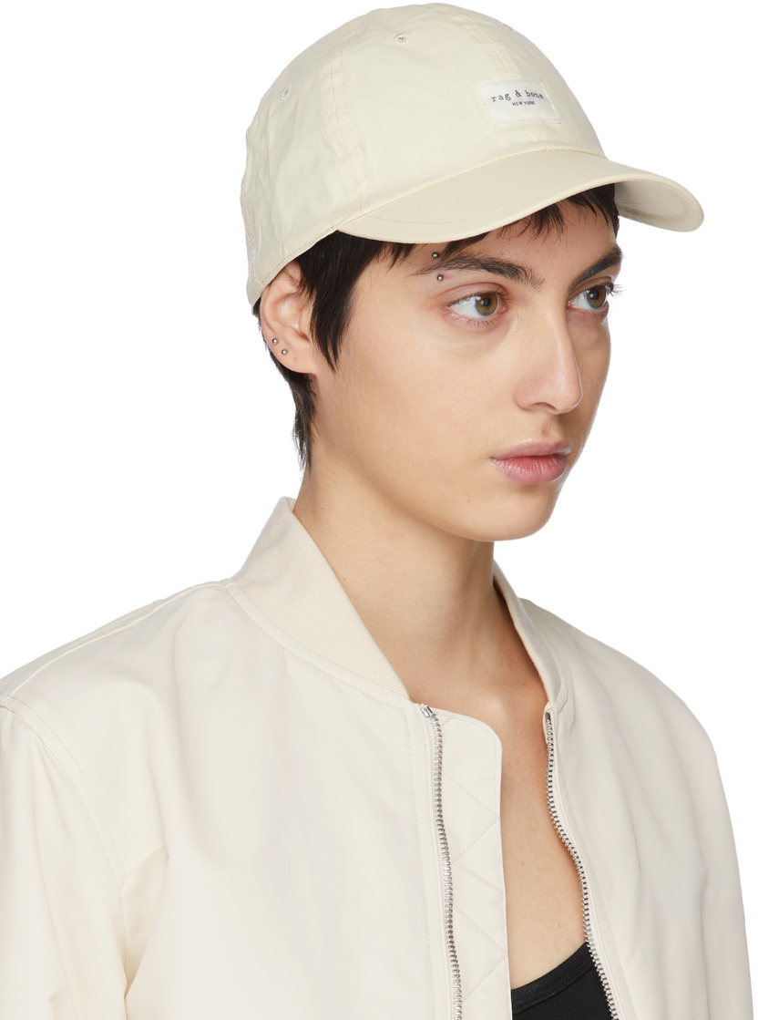 Rag & Bone Off-white Addison Baseball Cap In Vanilla