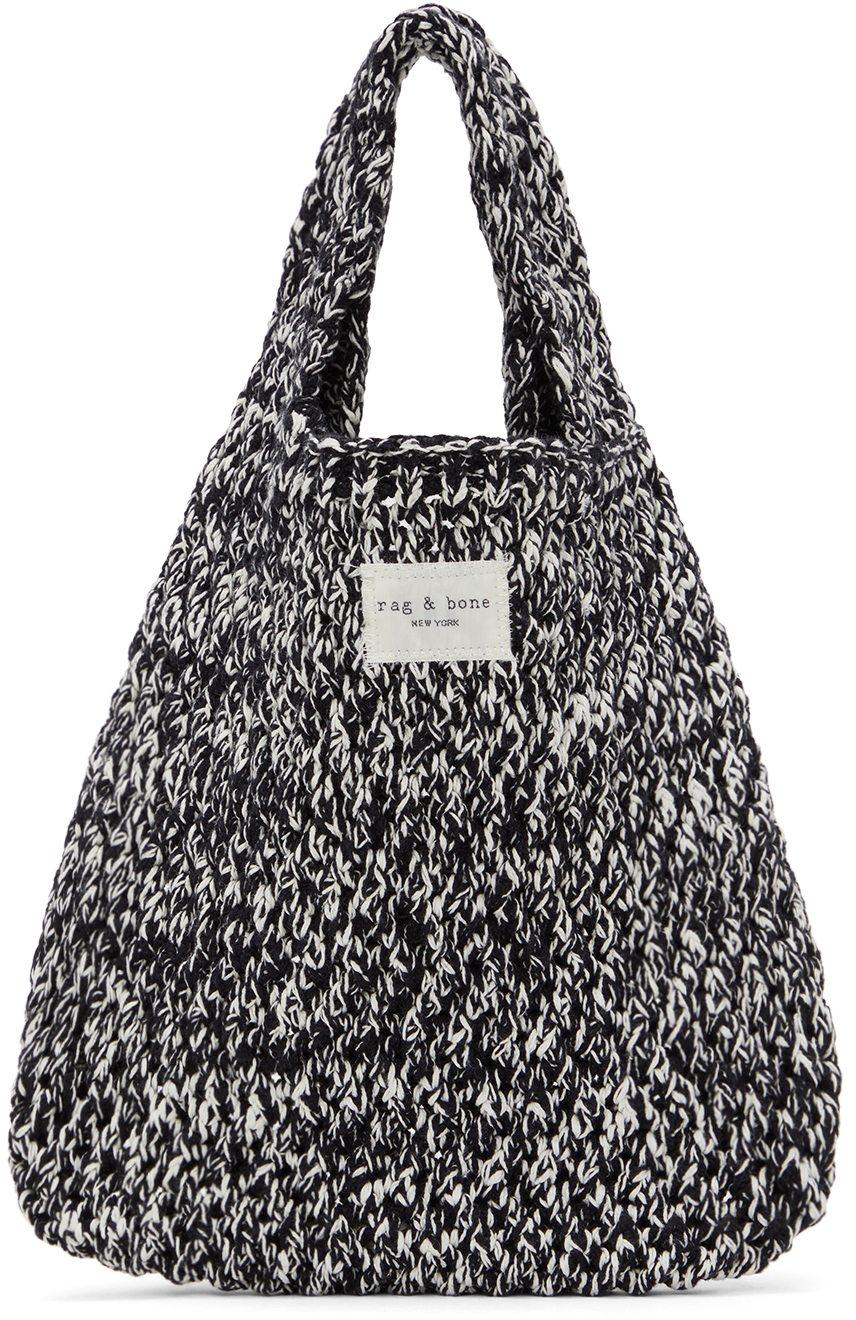 rag & bone Black & White Mini Addison Shopper Bag