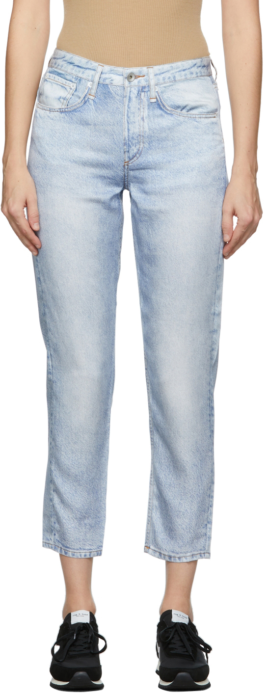 Womens Clothing Jeans Straight-leg jeans Rag & Bone Denim Ragbone Rosa Jeans in Blue 
