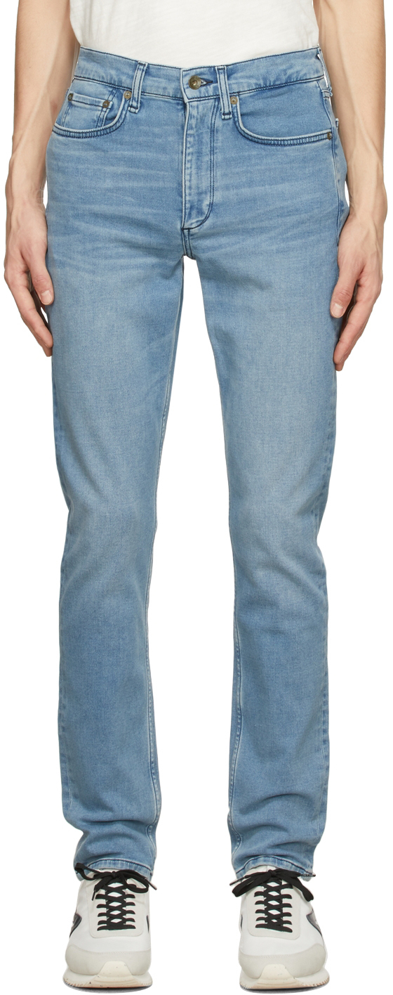 Blue Fit 2 Loopback Denim Jeans by rag 