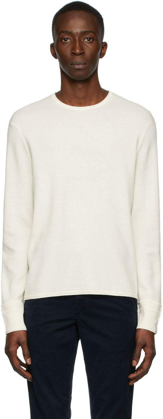 rag & bone Off-White Wool Collin Sweater