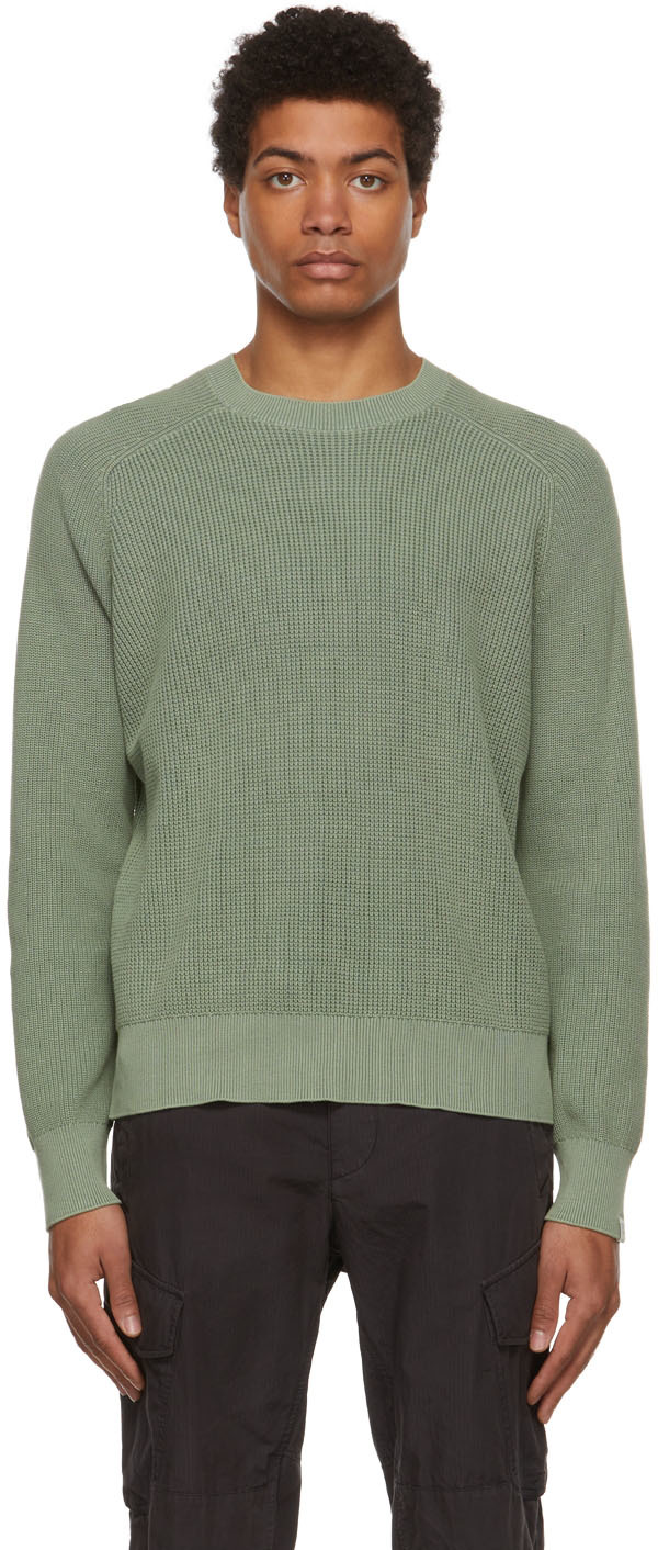 rag & bone Green Dexter Crewneck Sweater