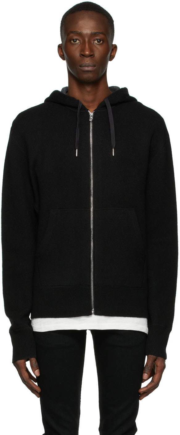 rag & bone Black Cashmere Venture Hoodie | Smart Closet