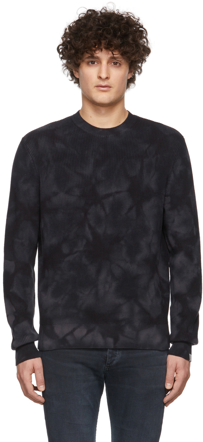 Black Tie-Dye Dexter Sweater 