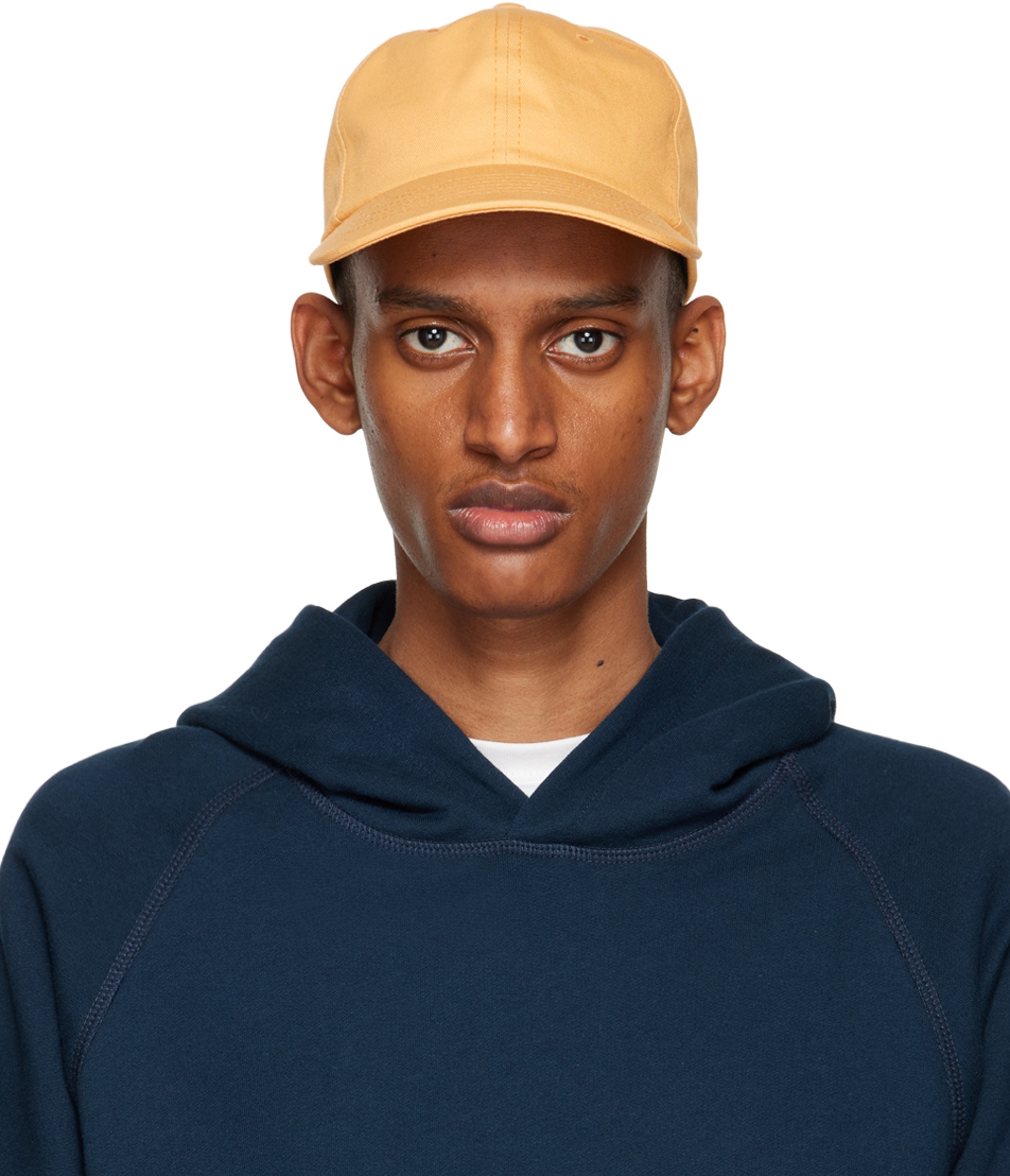 Orange 6 Panel Baseball Cap by Bather 