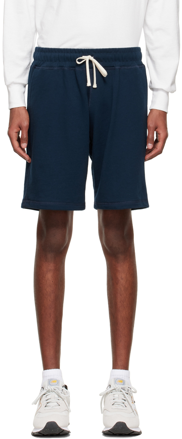 Bather Navy Organic Cotton Shorts